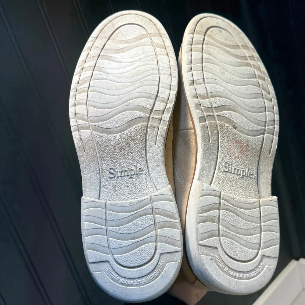 Simple Brand Men's Suede Oxford Shoes Latte Size‎ 9.5 M